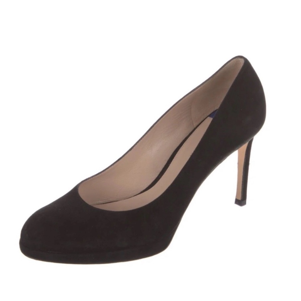 Stuart Weitzman Beatrix Black suede Heels size 9
